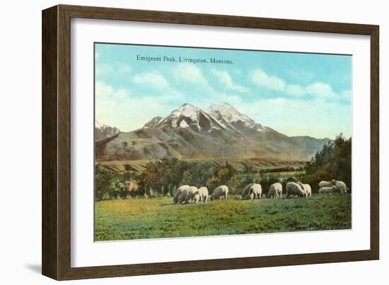 Emigrant Peak, Livingston, Montana-null-Framed Art Print