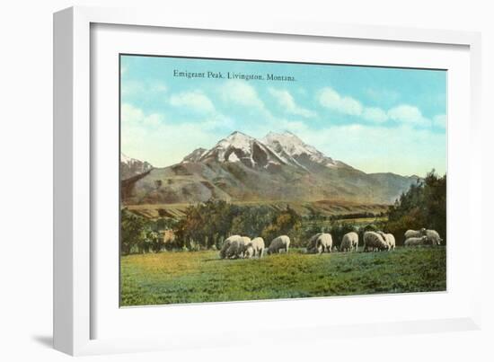 Emigrant Peak, Livingston, Montana-null-Framed Art Print