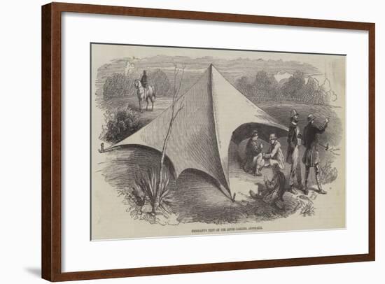 Emigrant's Tent on the River Darling, Australia-null-Framed Giclee Print