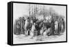 Emigrants Arrival at Cork Illustration-null-Framed Stretched Canvas