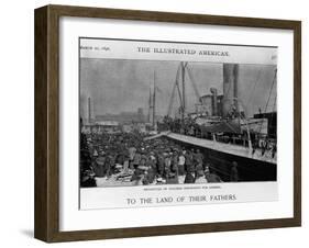 Emigrants Depart for Liberia-null-Framed Giclee Print