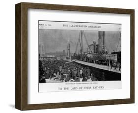 Emigrants Depart for Liberia-null-Framed Giclee Print