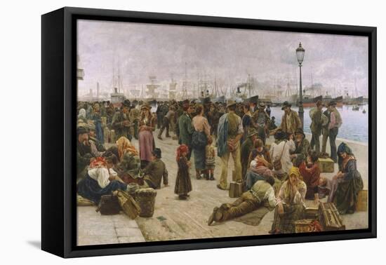 Emigrants-Adolfo Tommasi-Framed Stretched Canvas