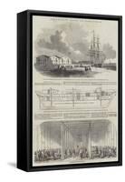 Emigration Depot at Birkenhead-null-Framed Stretched Canvas