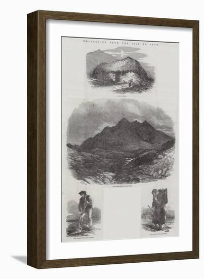 Emigration from the Isle of Skye-Samuel Read-Framed Giclee Print