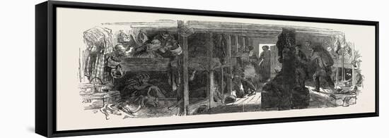 Emigration Vessel, Between Decks, 1851-null-Framed Stretched Canvas