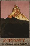 Zermatt. Plakatwerbung für Zermatt in der Schweiz. 1908-Emil Cardinaux-Giclee Print