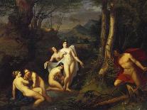 Diana and Nymphs Bathing-Emil Jacobs-Mounted Giclee Print