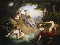 Diana and Nymphs Bathing-Emil Jacobs-Framed Stretched Canvas