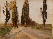 Boulevard of Poplars Near Plankenberg, C. 1890-Emil Jakob Schindler-Framed Stretched Canvas