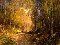 Boulevard of Poplars Near Plankenberg, C. 1890-Emil Jakob Schindler-Stretched Canvas