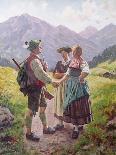 Mountain Sweethearts-Emil Karl Rau-Mounted Giclee Print