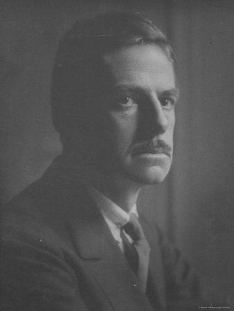 Portrait of American Dramatist Eugene O' Neill by English Photographer E. O. Hoppe