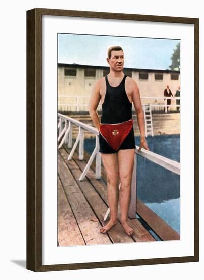 Emil Rausch, Geman Swimmer, Olympic Games, St Louis, USA, 1904-null-Framed Giclee Print