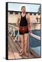 Emil Rausch, Geman Swimmer, Olympic Games, St Louis, USA, 1904-null-Framed Stretched Canvas