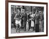 Emil Zatopek Leading in Marathon at 1952 Olympics-null-Framed Premium Photographic Print