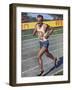 Emil Zatopek of Czechoslovakia, Olympic Gold Medalist in the 10,000m Race at the 1948 London…-null-Framed Giclee Print