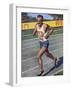 Emil Zatopek of Czechoslovakia, Olympic Gold Medalist in the 10,000m Race at the 1948 London…-null-Framed Giclee Print