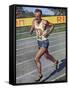 Emil Zatopek of Czechoslovakia, Olympic Gold Medalist in the 10,000m Race at the 1948 London…-null-Framed Stretched Canvas