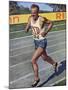 Emil Zatopek of Czechoslovakia, Olympic Gold Medalist in the 10,000m Race at the 1948 London…-null-Mounted Giclee Print