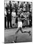 Emil Zatopek Running in Marathon at 1952 Olympics-null-Mounted Premium Photographic Print