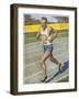 Emil Zatopek Sets the 10,000 Meter Record-null-Framed Art Print