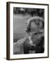 Emil Zatopek Sitting Tensely with Furrowed Brow after Winning Second of Three Olympic Races-Ralph Crane-Framed Premium Photographic Print