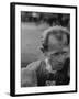 Emil Zatopek Sitting Tensely with Furrowed Brow after Winning Second of Three Olympic Races-Ralph Crane-Framed Premium Photographic Print