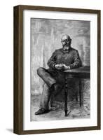 Emile Augier, Seated-G Desvalieres-Framed Art Print