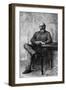 Emile Augier, Seated-G Desvalieres-Framed Art Print