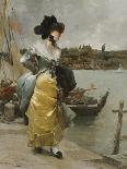 At the Quayside-Emile-auguste Pinchart-Laminated Giclee Print