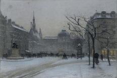 Vue du palais de Justice de Paris : façade sur le Boulevard du Palais-Emile Cagniart-Giclee Print