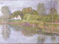 Le verger au printemps-Emile Claus-Stretched Canvas