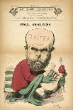 Front Cover of 'La Presse Parisienne' with a Caricature of Emile Zola-Emile Cohl-Framed Giclee Print