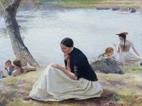 Summer Day near Notre Dame-Emile Friant-Giclee Print