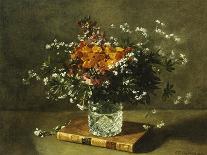 A Floral Still Life-Emile Gustave Couder-Stretched Canvas