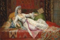 Reclining Turkish Woman; Femme Turque Allongee, 1895-Emile Henri La Porte-Framed Stretched Canvas