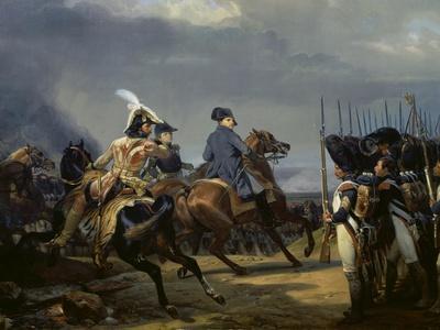 Napoleon Bonaparte on Horseback in the Battle of Iena, 14 October 1808, 1836