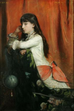 Lia Levy,the painter's daughter aged 12. Canvas.