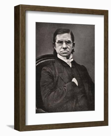 Emile Littre, French Lexicographer and Philosopher, 19th Century-Pierre Petit-Framed Giclee Print