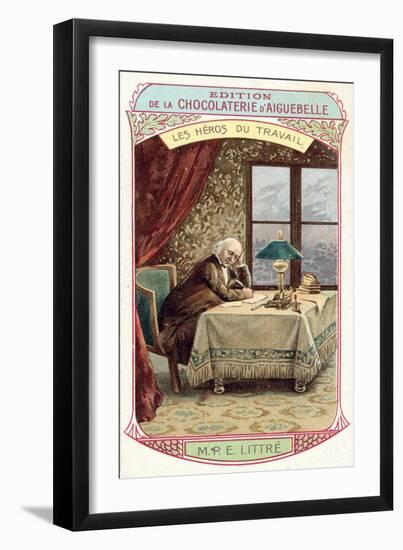 Emile Littre, French Lexicographer and Philosopher-null-Framed Giclee Print