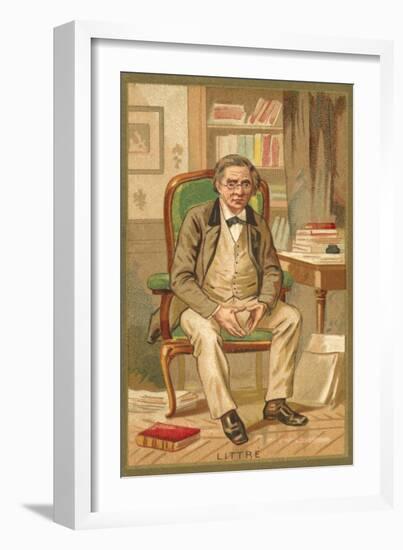 Emile Littre, French Lexicographer and Philosopher-null-Framed Giclee Print