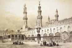 Main Courtyard of Al-Azhar Mosque (10th Century) in Cairo-Emile Prisse d'Avennes-Giclee Print