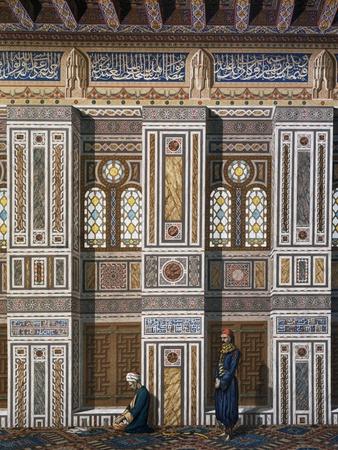 Main Hall of El Bordeyny Mosque (17th Century) in Cairo
