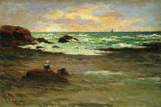 A Corner of the Beach at Concarneau (Un Coin de Plage a Concarneau). 1887-Emile Schuffenecker-Framed Stretched Canvas