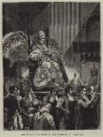 The Pope on the Sedia at the Festival of Candlemas-Emile Theodore Therond-Framed Giclee Print