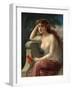 Emile Vernon - Girl with a Poppy-null-Framed Giclee Print