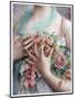 Emile Vernon - the Rose Girl-Vintage Lavoie-Mounted Giclee Print
