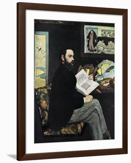 Emile Zola (1840-190), French Novellist, 1868-Edouard Manet-Framed Giclee Print