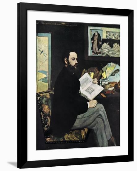 Emile Zola (1840-190), French Novellist, 1868-Edouard Manet-Framed Giclee Print